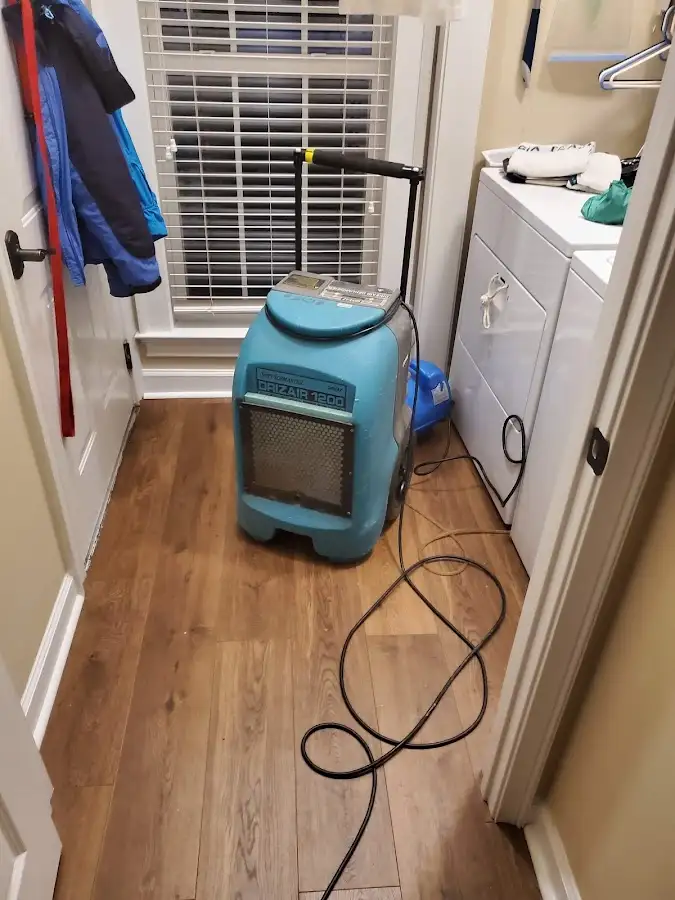Commercial dehumidifier deployed for Flood Damage Cleanup in Eagle Point